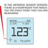 Lufttrycksmätare + IR-Temperatur HIPREMA 4