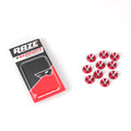 Försänkt Aluminiumbricka Röd 6x18mm 10-Pack