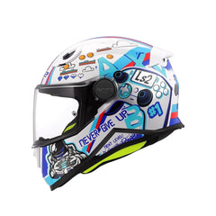 Juniorhjälm LS2 FF812 Kid Next Level Vit