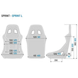 Stol Sparco Sprint+ Svart