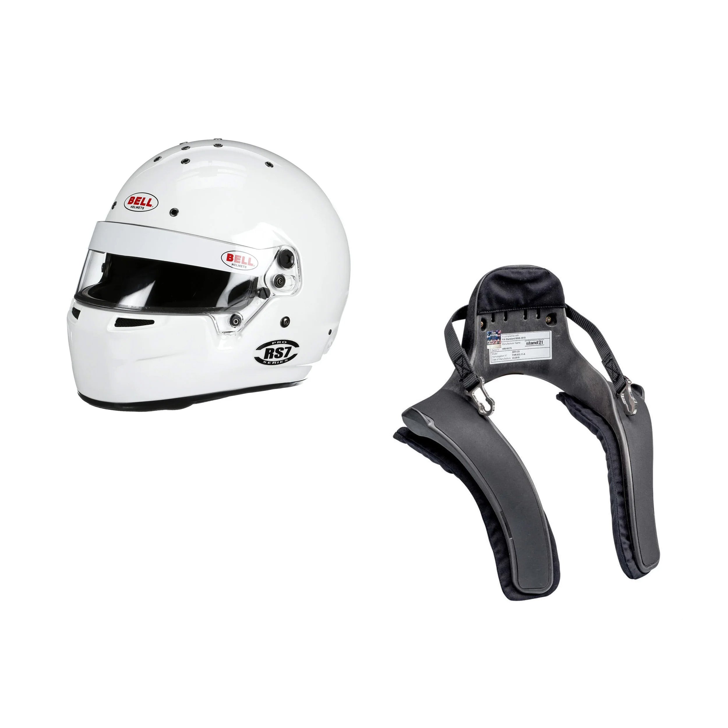 Udstyrspakke Bell RS7 Pro + HANS